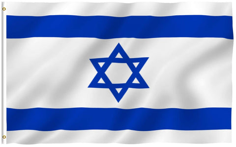 Anley Fly Breeze Israel flag 3x5 with vivid color for outdoor display.