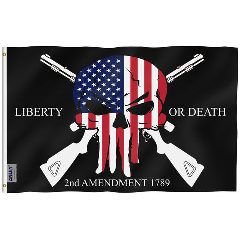 Anley Fly Breeze flag with canvas header for reliable outdoor display.