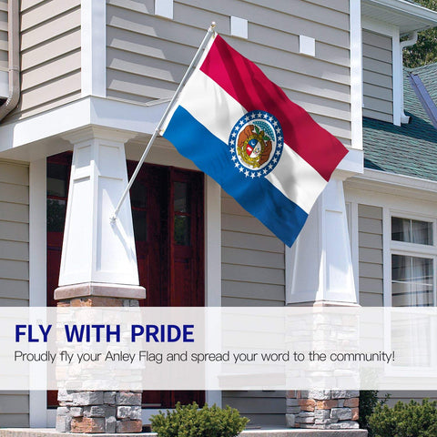 Anley Fly Breeze Missouri state flag canvas header closeup highlights durable construction
