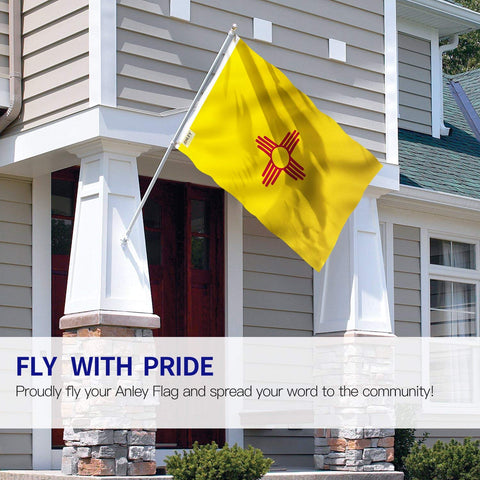 Anley Fly Breeze NM flag canvas header close-up highlights durable construction
