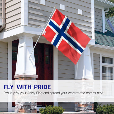 ANLEY Fly Breeze flag uses fade-resistant dye for lasting outdoor brightness.