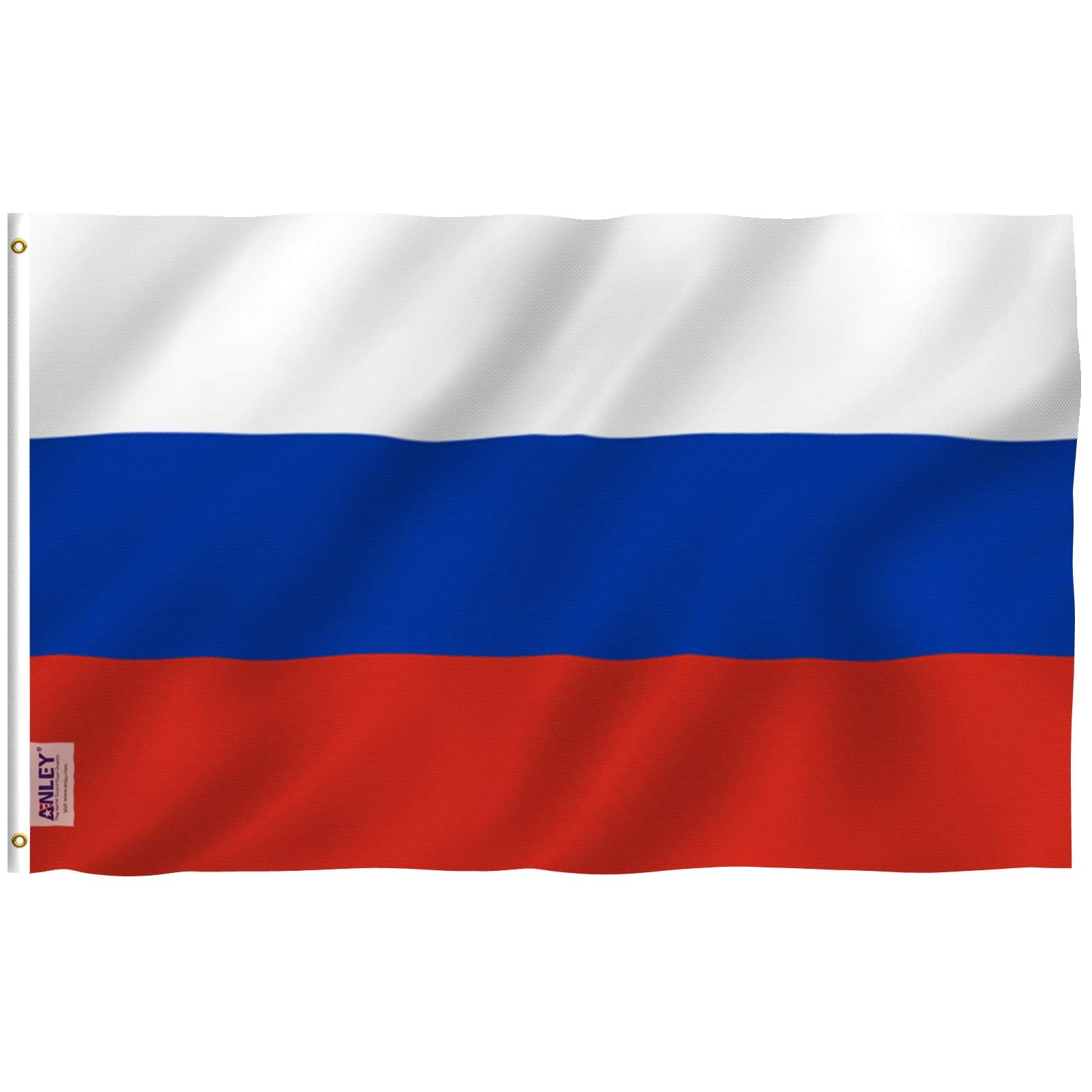 Anley Fly Breeze Russia flag full-size 3x5 for outdoor displays with vivid color