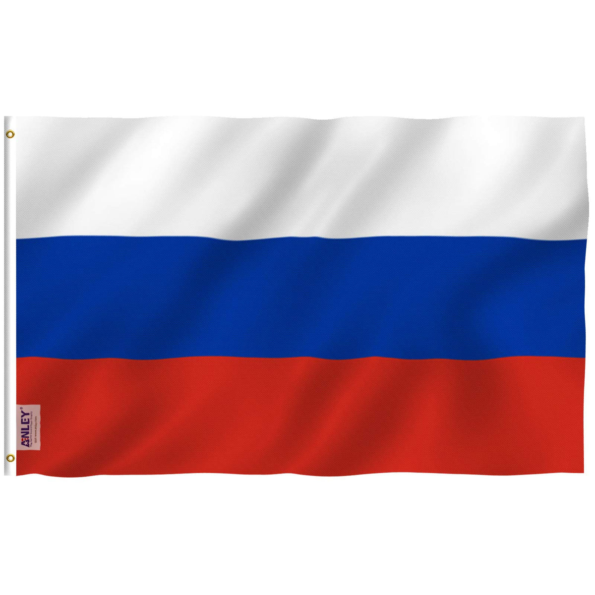 Anley Fly Breeze Russia flag full-size 3x5 for outdoor displays with vivid color