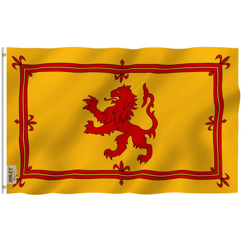 Anley Fly Breeze Scotland Rampant Lion flag 3x5 in outdoor display for vivid color
