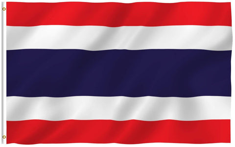 Anley Fly Breeze Thailand flag 3x5 with canvas header for outdoor durability.