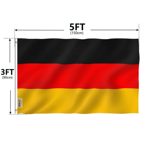 Anley Fly Breeze flag ideal for mild wind on porches or balconies.