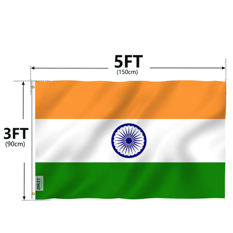 Anley India flag packaging includes flag for quick setup