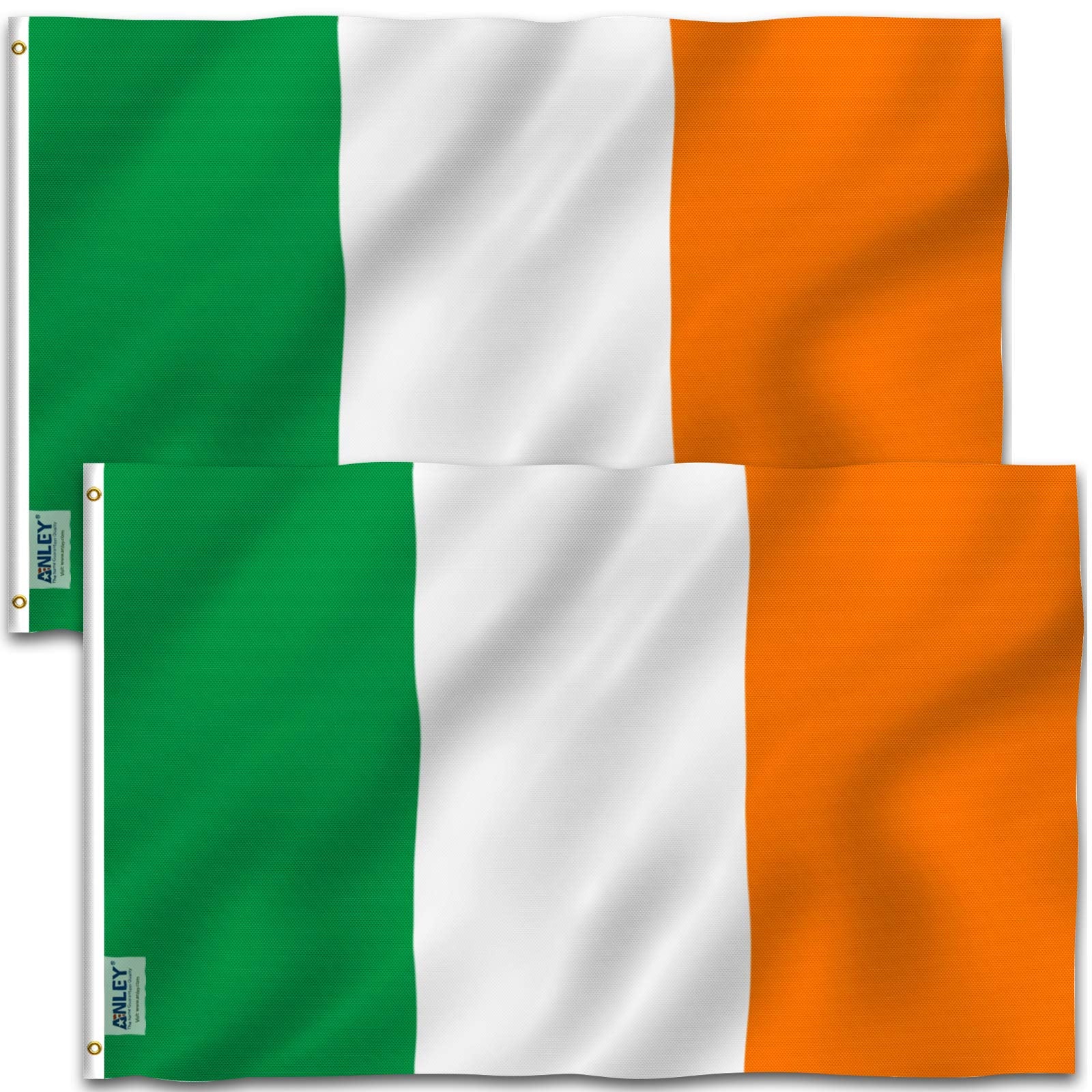 Anley Ireland flag front view shows vivid outdoor display.