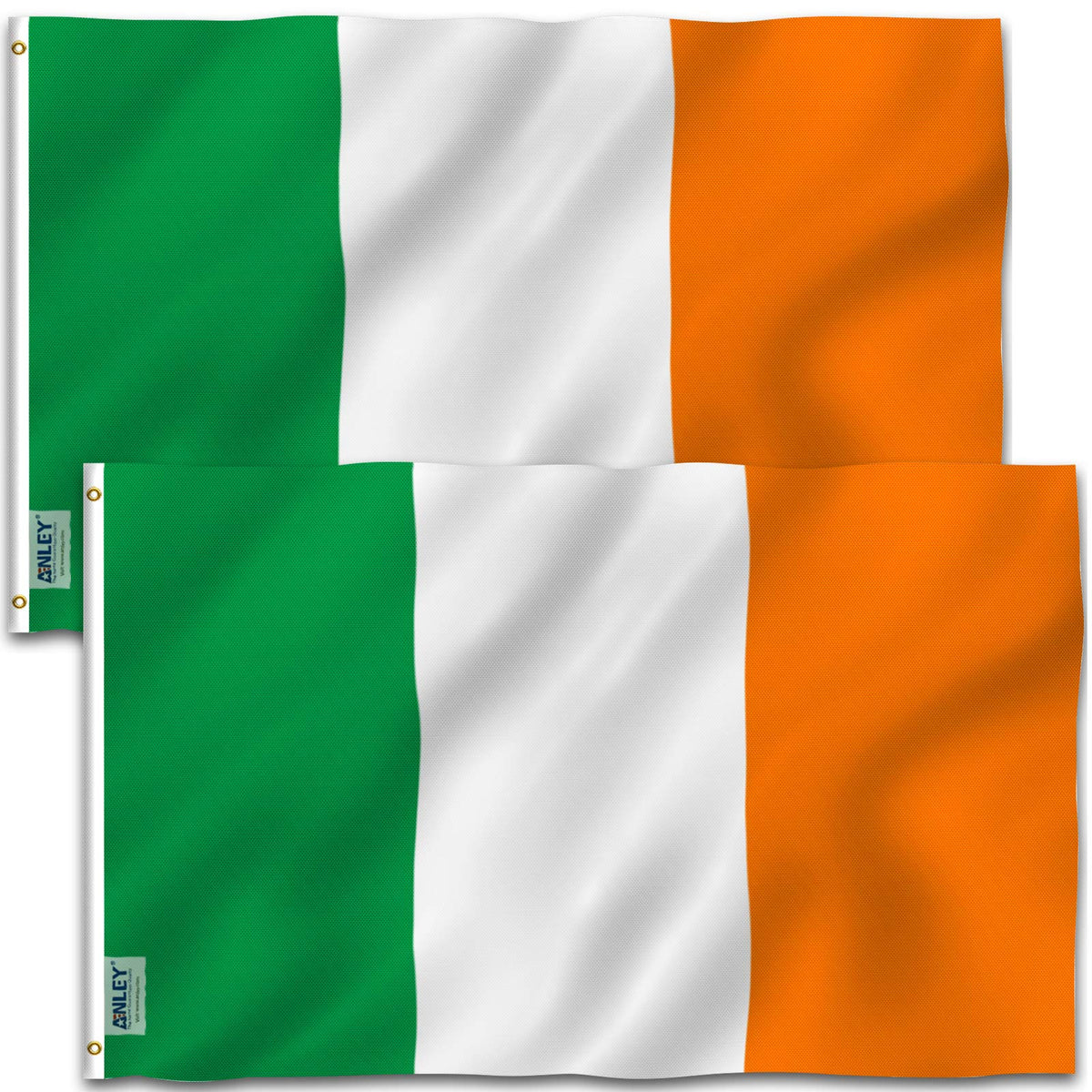 Anley Ireland flag front view shows vivid outdoor display.
