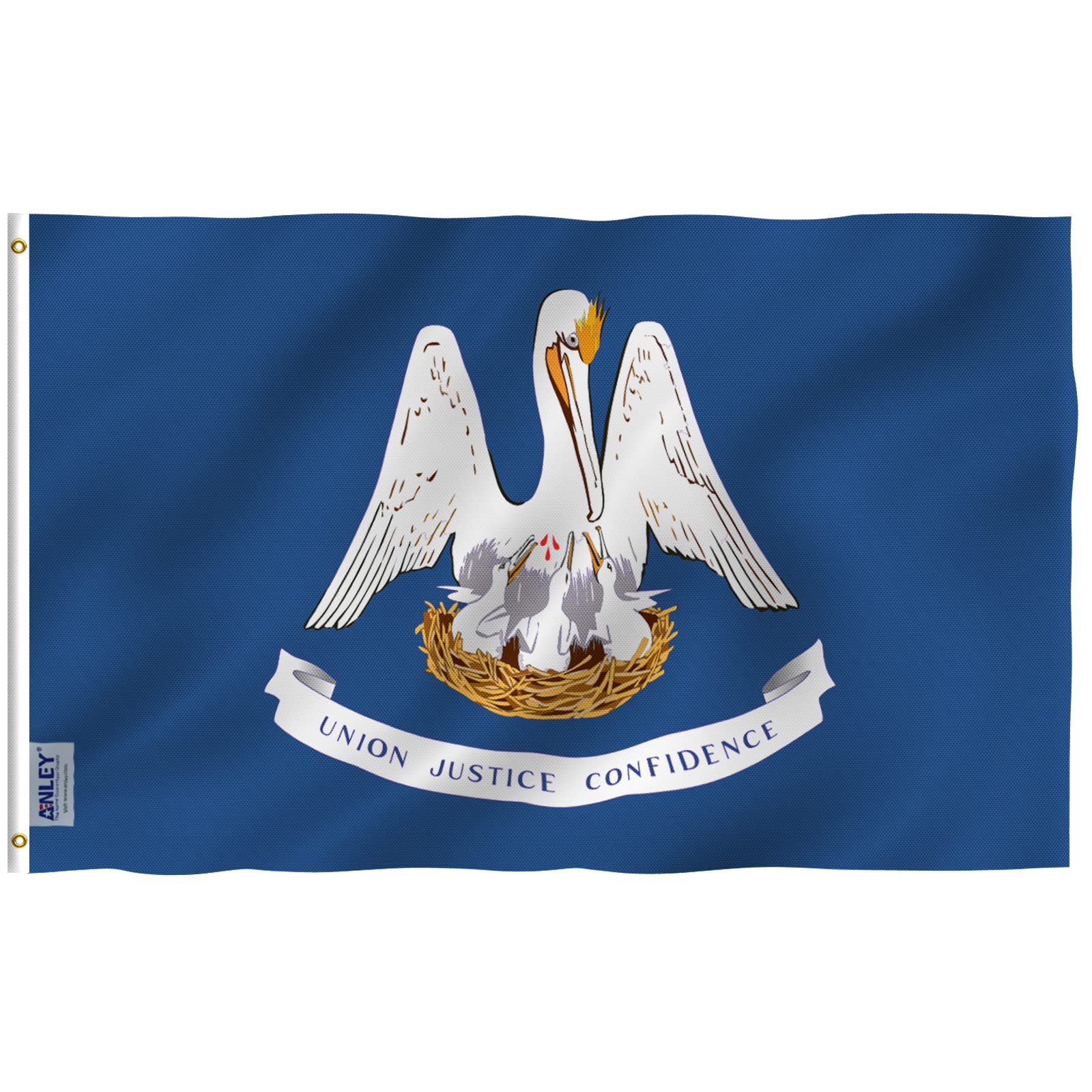 Anley Louisiana State Flag Fly Breeze 3x5 main, vibrant color for outdoor display.