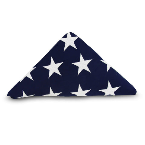 Anley memorial flag with embroidered stars for durable display