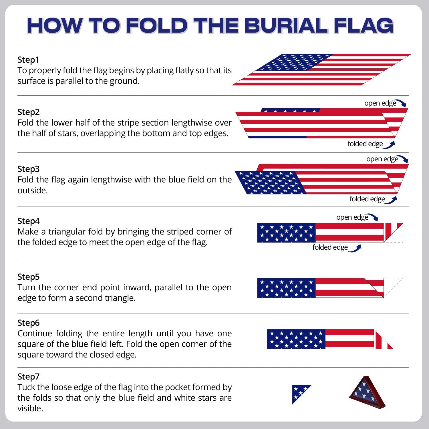 Anley memorial flag not pre-folded preserves authentic finish on arrival