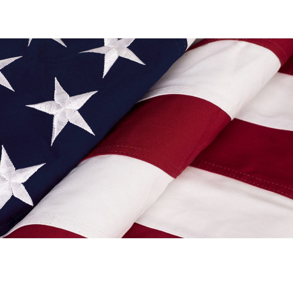 Anley memorial flag showing sewn stripes for a crisp, lasting look
