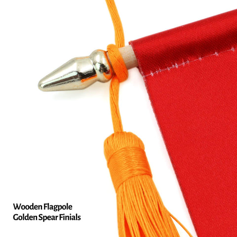 Anley banner with golden rope tassels adds a regal touch
