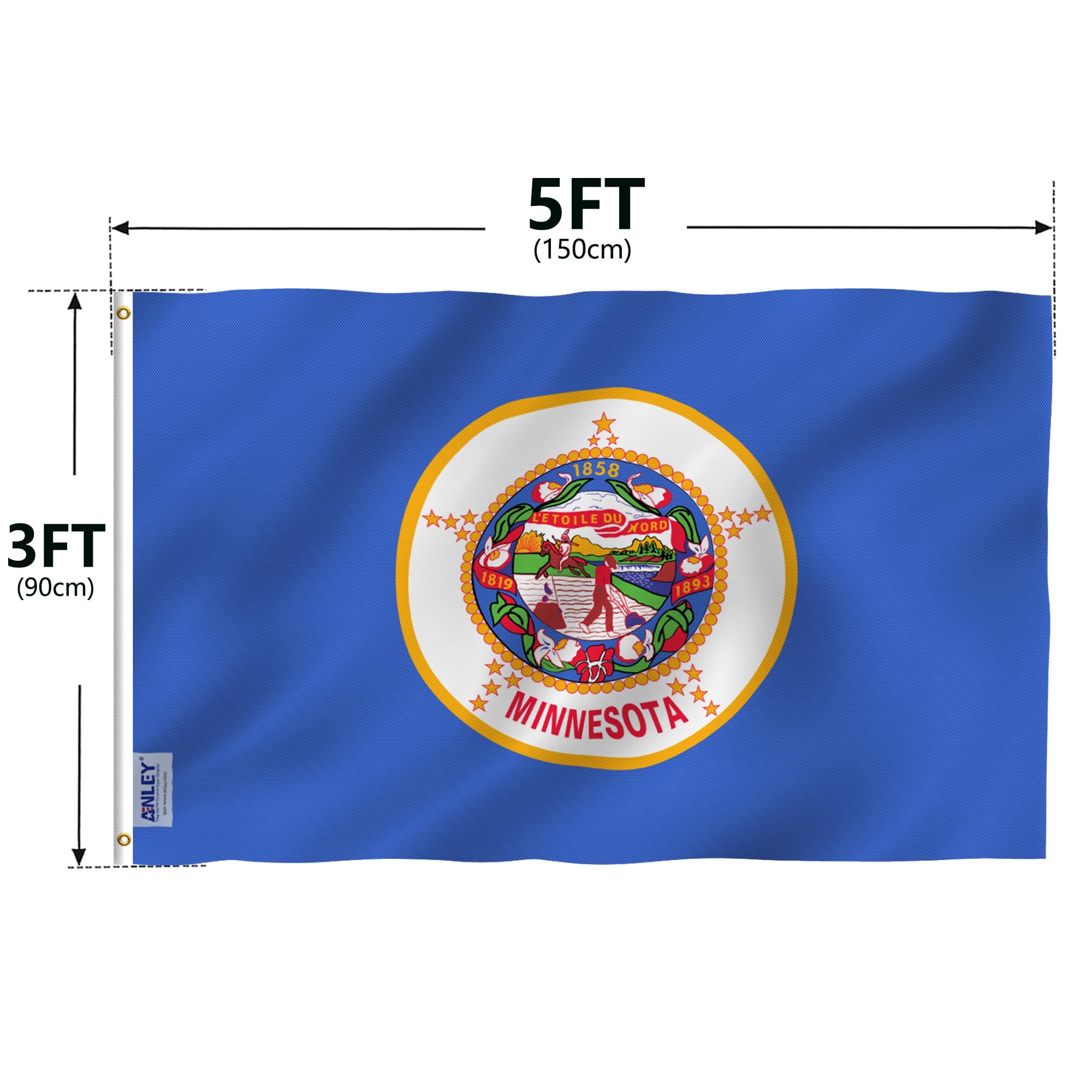 One Anley Fly Breeze Minnesota flag included for quick outdoor setup