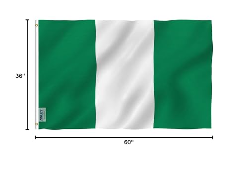 Anley Nigeria flag comes neatly packaged, ready to display.