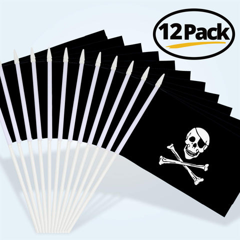 Anley Pirate Mini Flag durable plastic spear-top stick for reliable everyday use.