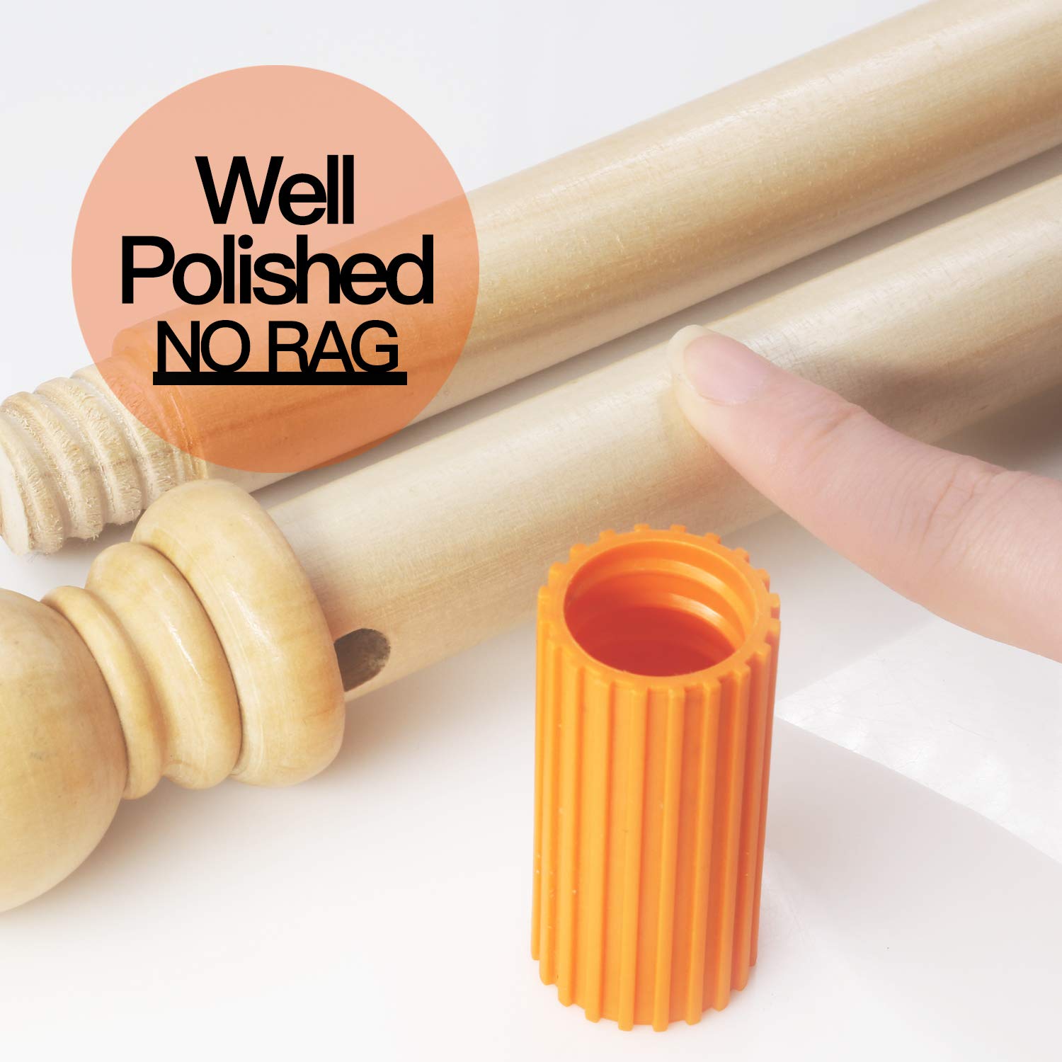 Durable plastic coupler from Anley secures the flag pole connection.