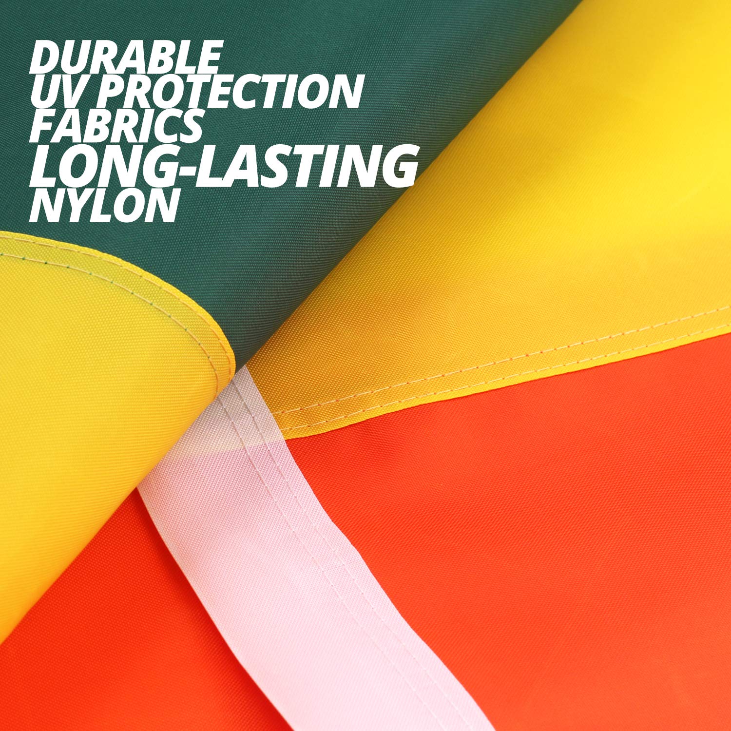 Anley polyester rainbow flag offers durable, weather-ready material.