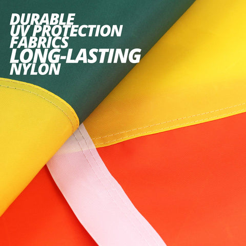 Anley polyester rainbow flag offers durable, weather-ready material.