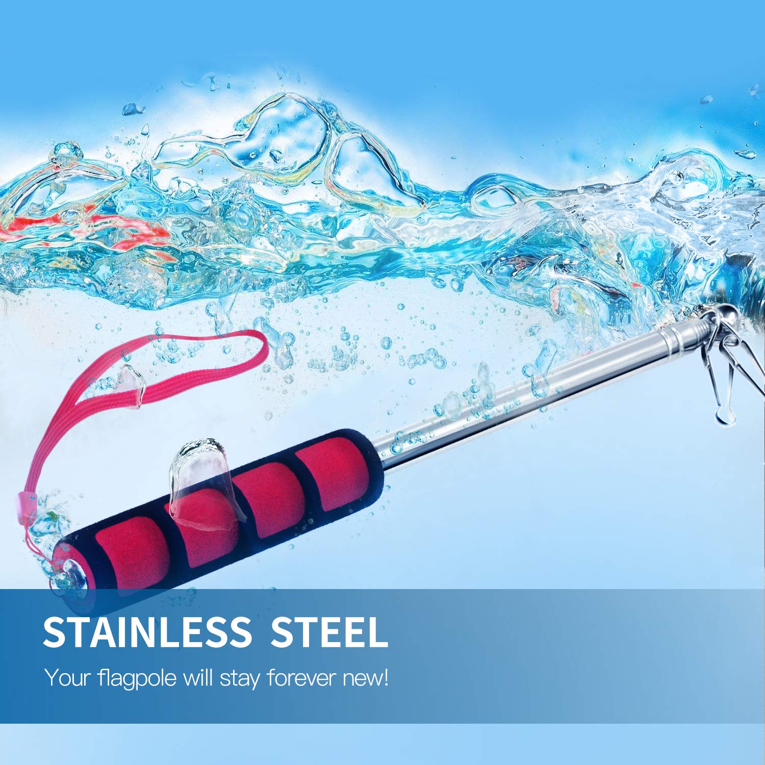 Anley portable flagpole on the go for easy transport
