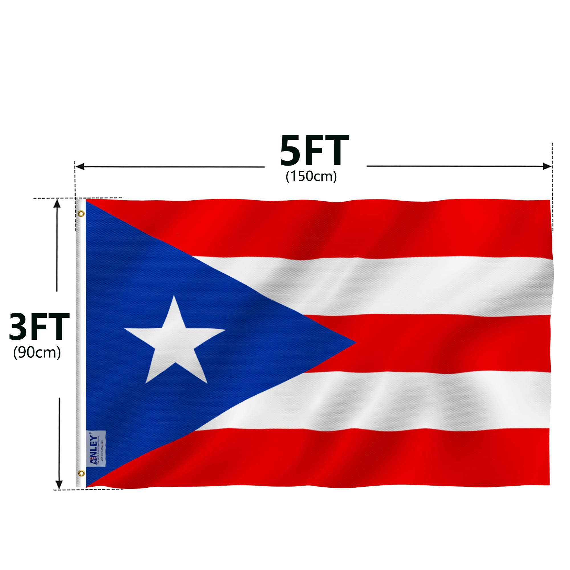 One 3x5 ft flag per package from Anley.