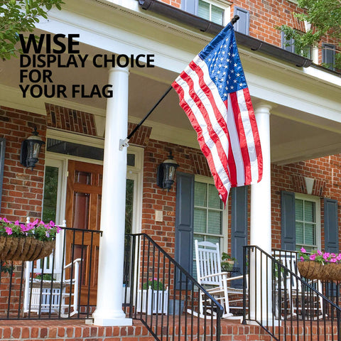 Anley rotating tube reduces tangling and keeps flags fluttering freely.