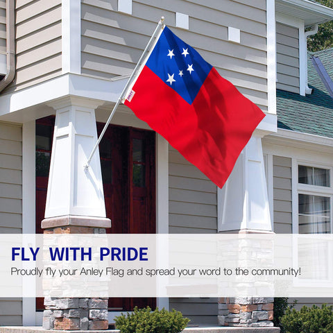 Anley Samoa flag fade-proof colors stay vivid in sun and wind.