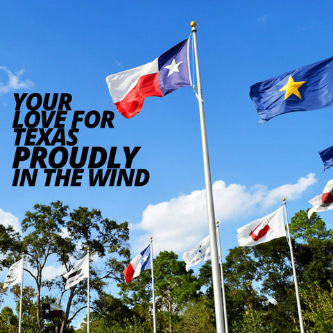 Anley Texas flag with a canvas header for long-lasting strength.