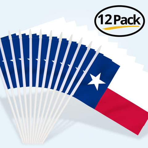 Anley Texas State mini flag vivid print for celebrations.