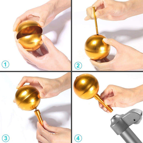 Anley topper with 0.5-13 NC thread for standard US toppers.