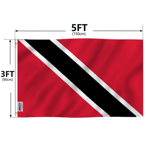 Anley Trinidad and Tobago flag packaging includes one flag ready to hang