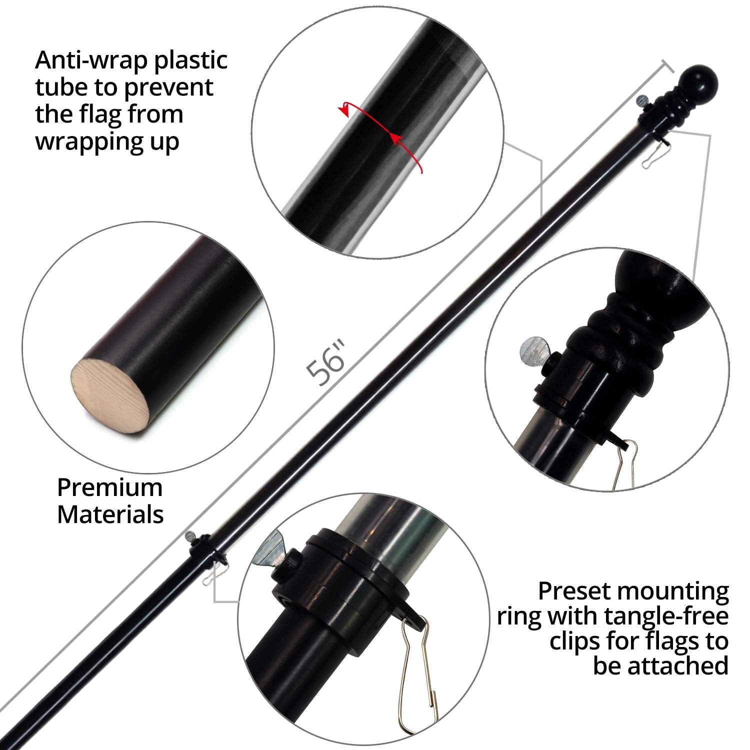 Anley compatible with two-positioner brackets for versatile installation.