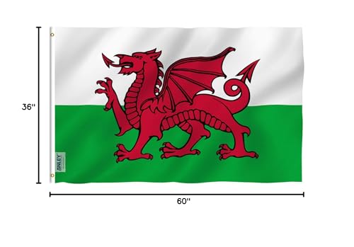 Packaging image showing one 3x5 ft Wales flag included