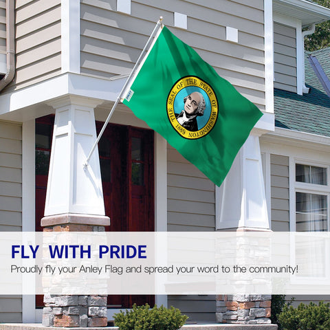 Anley flag with brass grommets for secure outdoor mounting