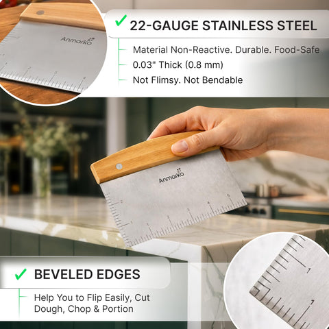 Anmarko measure guide inch marking for exact cooking measurements