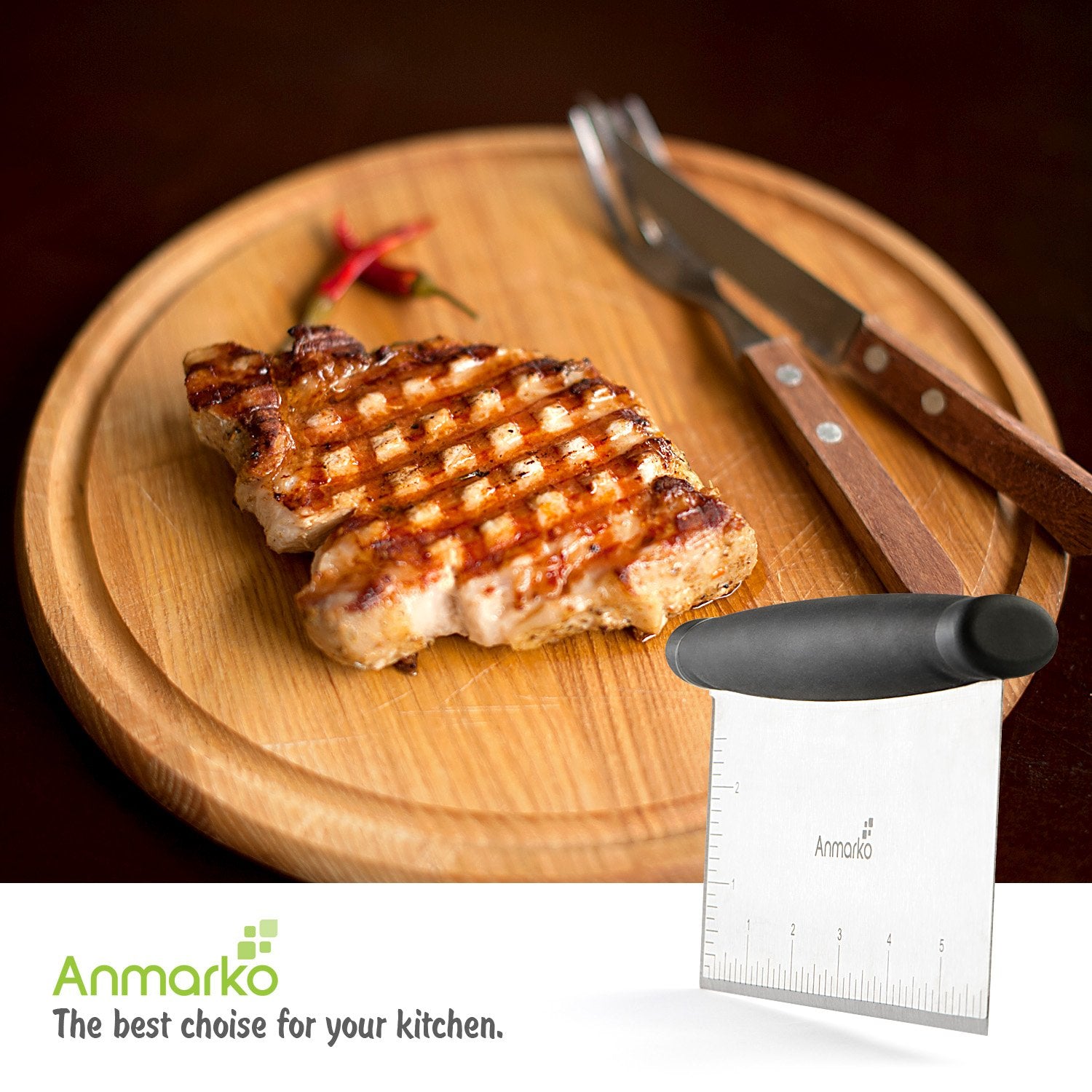 Anmarko durable stainless steel set for versatile outdoor grilling and daily cooking.