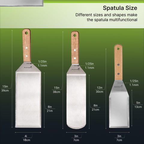 Anmarko pancake-turner 8inch for delicate batter flips