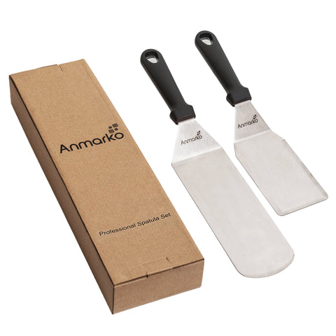 Anmarko stainless steel spatulas are durable and dishwasher safe for daily use