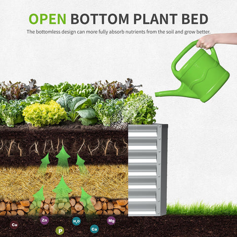 Anmiro raised bed with interlocking panels for compact, durable construction.