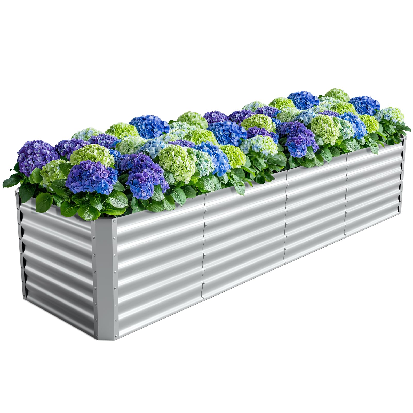 Anmiro galvanized raised bed with open base drainage for healthier roots.
