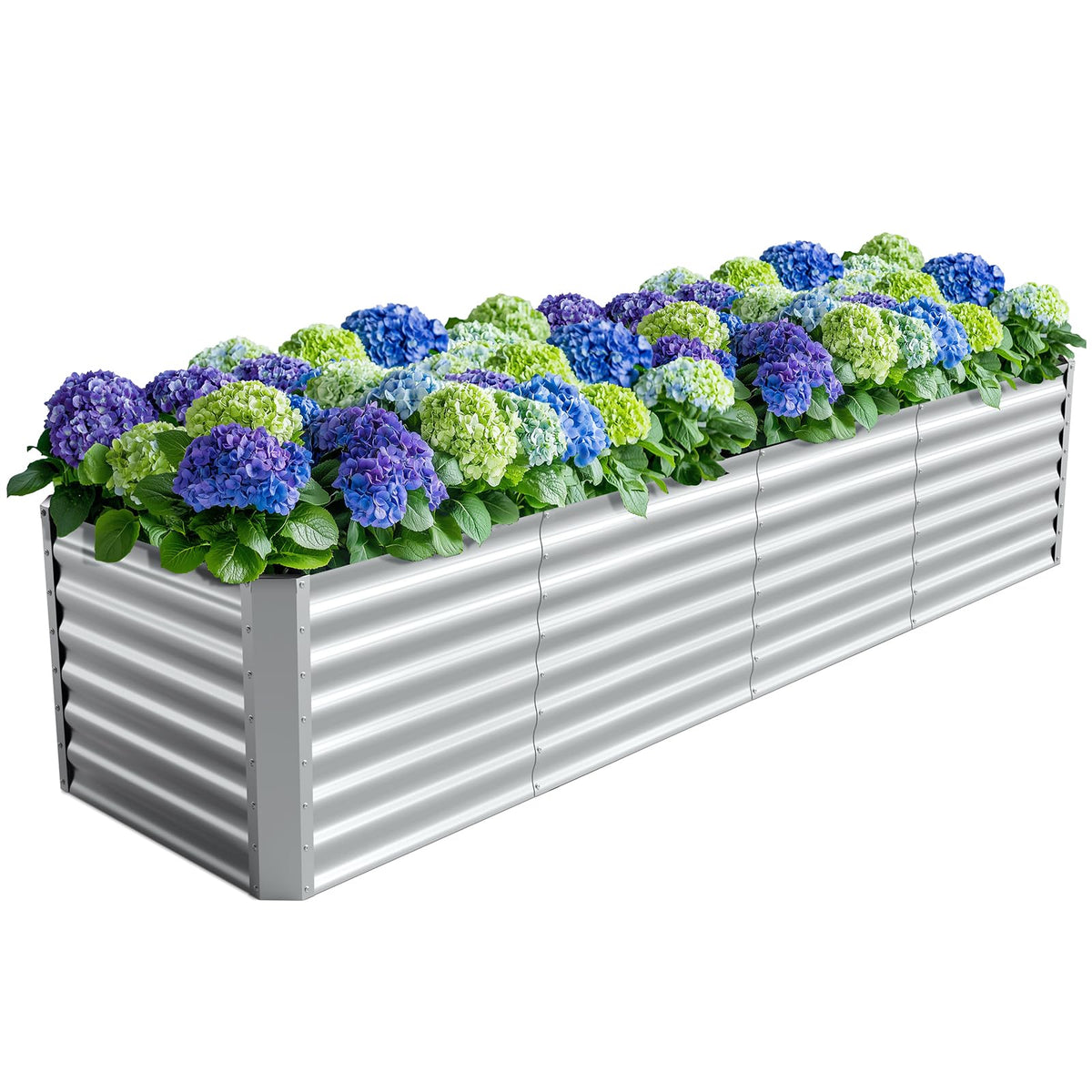 Anmiro galvanized raised bed with open base drainage for healthier roots.