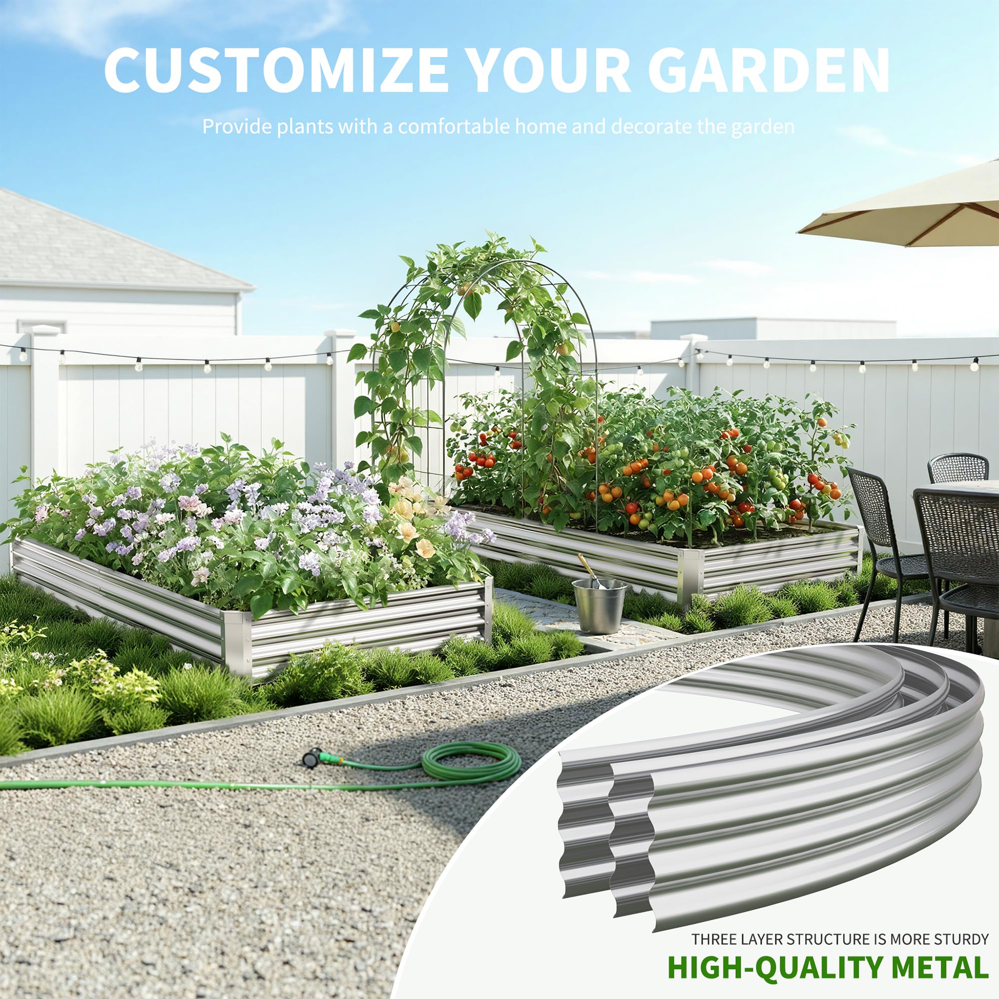 Anmiro open-base design drains water and prevents root rot