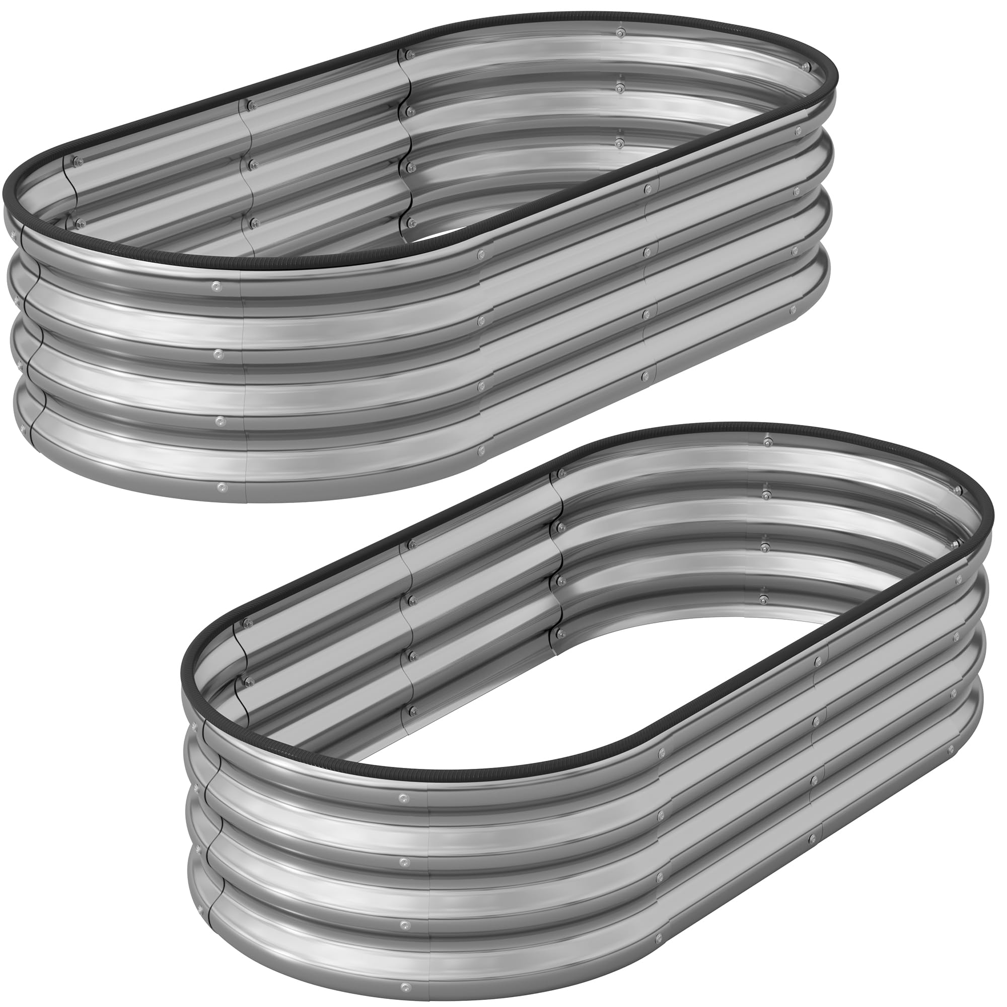 Anmiro outdoor silver finish complements patios and balconies