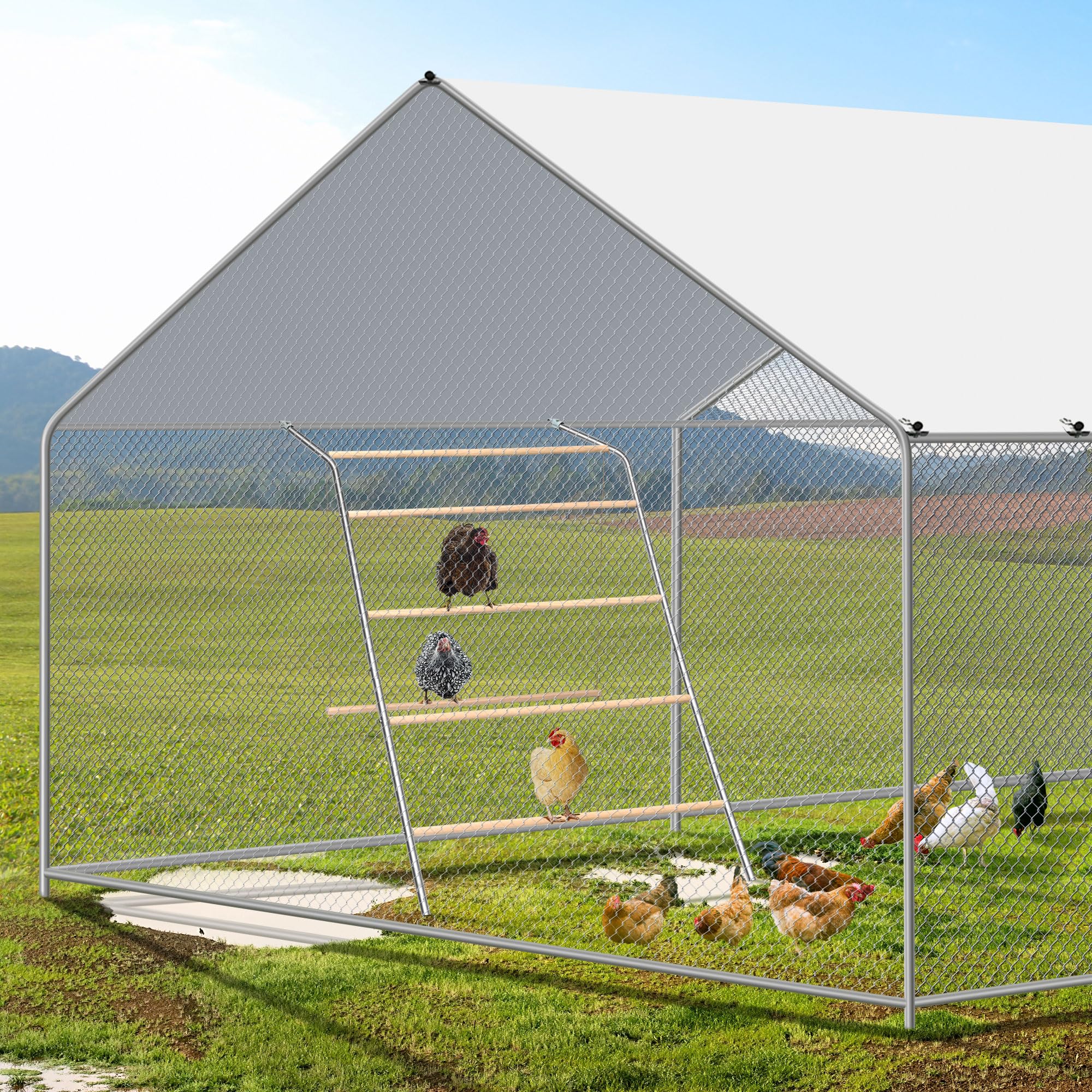 ANNDING chicken roosting bars swing close-up of swing component