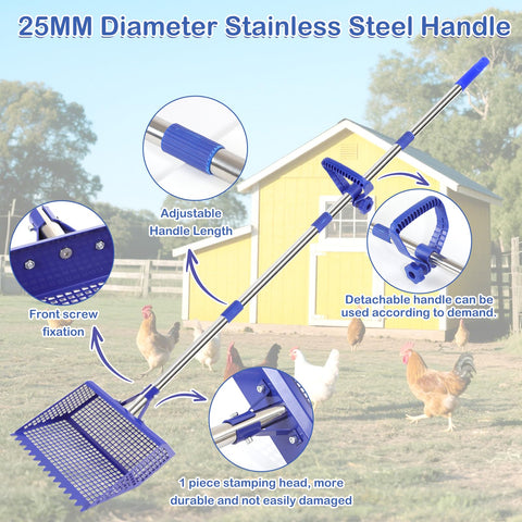 ANNDING durable-metal construction supports heavy-duty cleanup in yards.