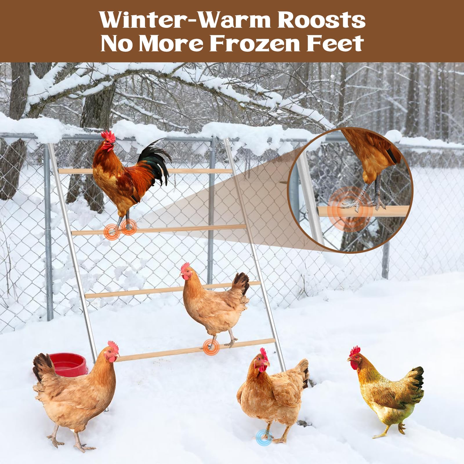 ANNDING versatile design fits chickens and other poultry in various layouts