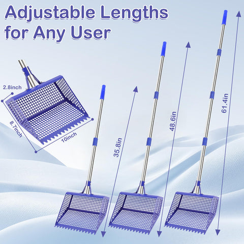 ANNDING sifting-shovel slots design streams sand while trapping waste.