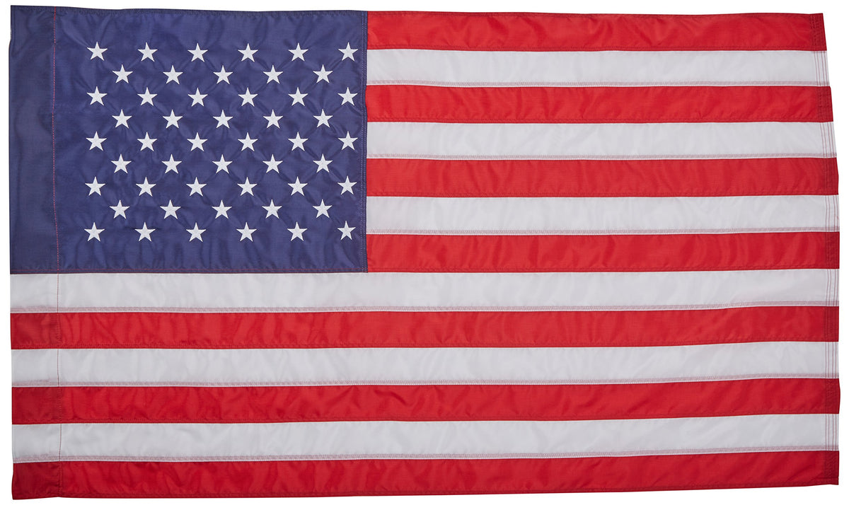 Annin Flagmakers nylon flag front view shows vibrant outdoor color for exterior displays