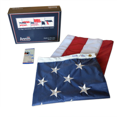 Annin Flagmakers SolarGuard nylon flag 6x10 displays vivid sun-worthy colors